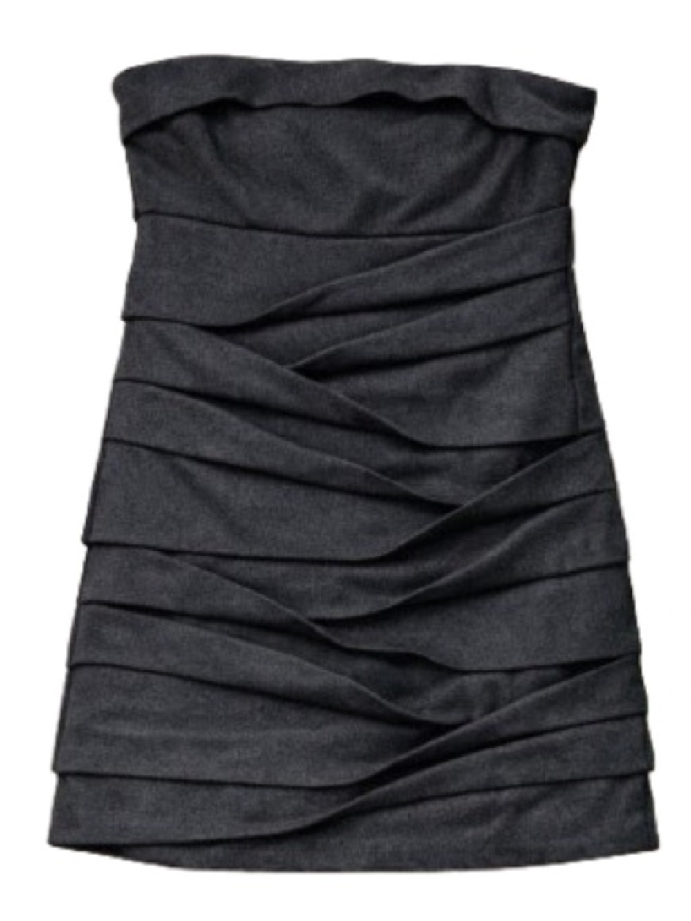 Dynamite Black Ruched Strapless Mini Dress – Size Medium